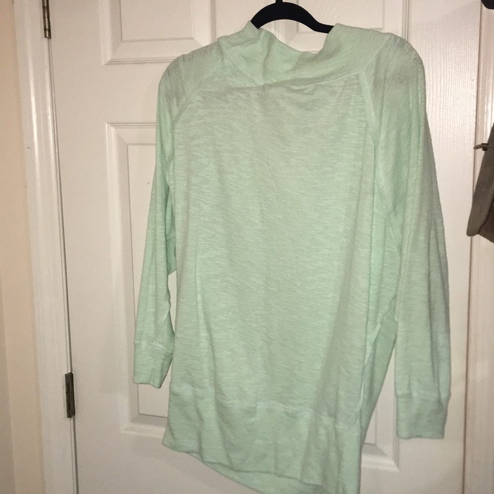 Free people mint green burnout sweater large